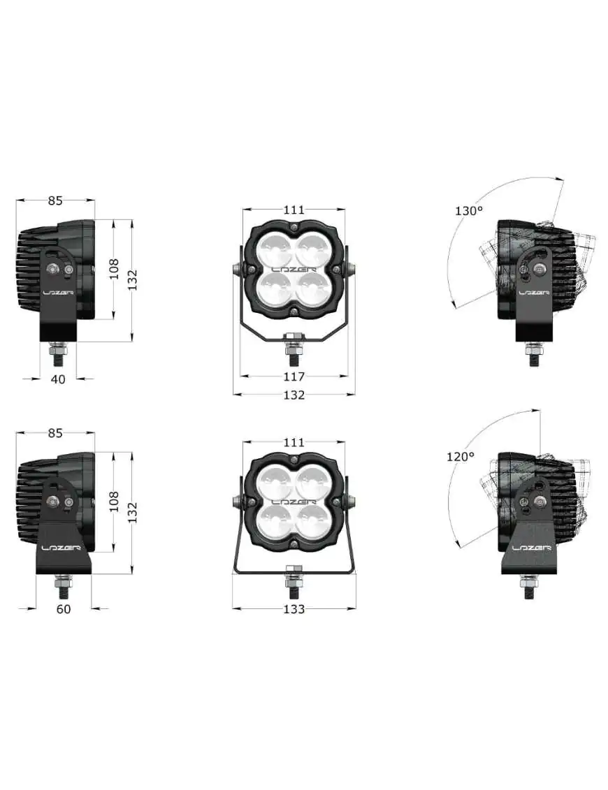 Lampa robocza LED LAZER UTILITY 45 New Generation