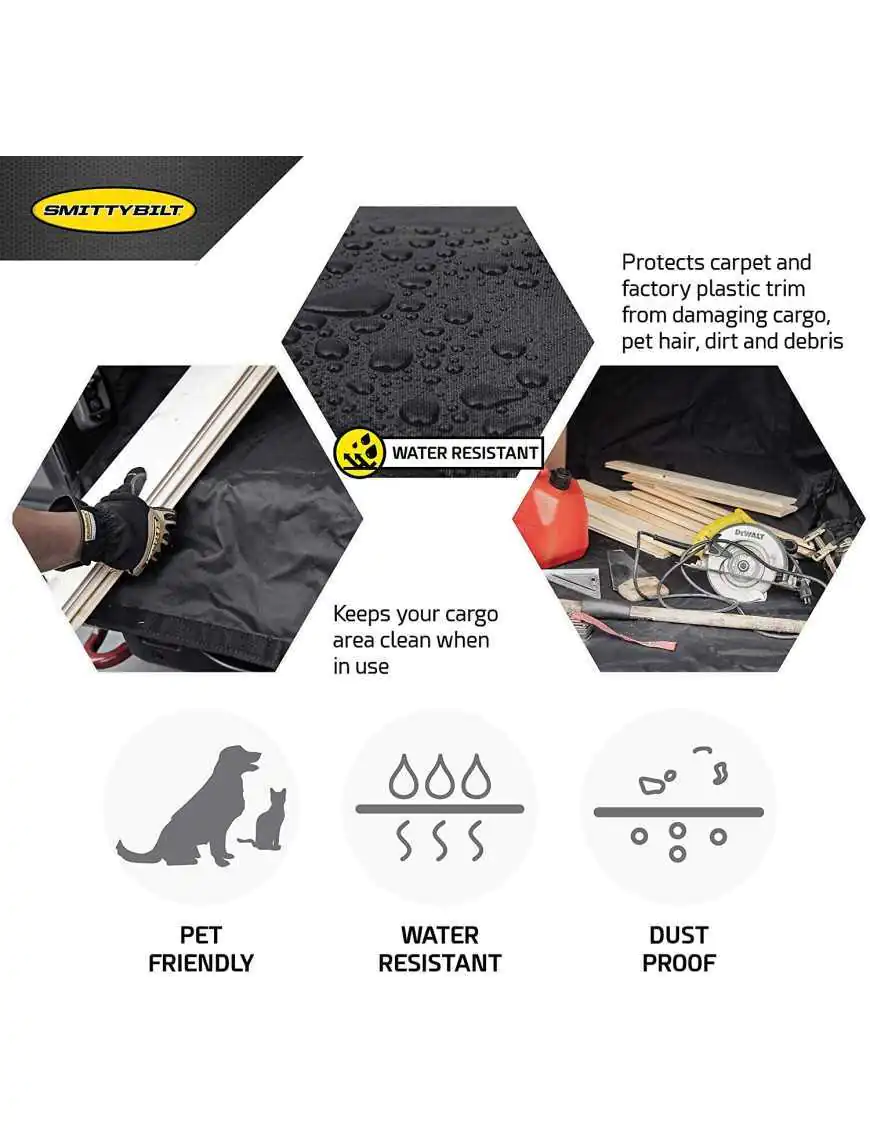 Smittybilt 87401 Cargo Liner for 2018+ Jeep Wrangler JL 4