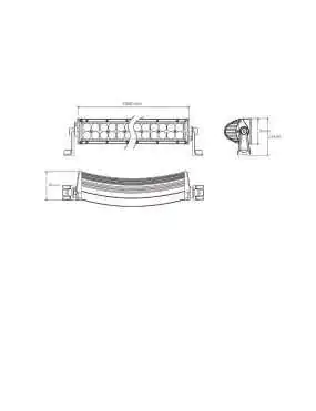 Panel LED ŁUK 240W 22800LM CREE 80x3W Habitat