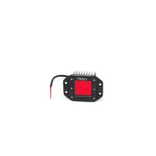 Lampa LED 4x3W Habitat w wersji czerwonej, wyłączona, z przewodem zasilającym