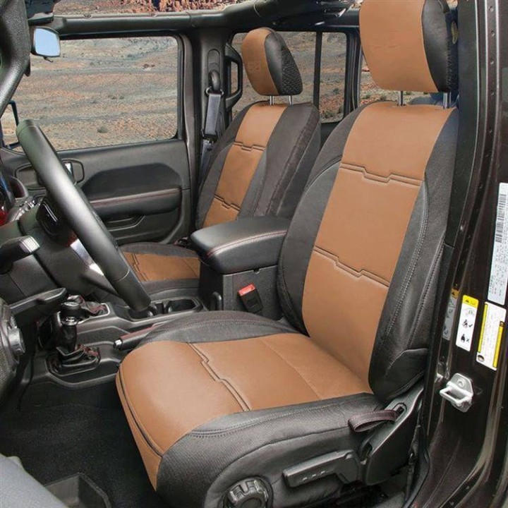 Komplet pokrowców na fotele neoprene black/tan Smittybilt GEN2