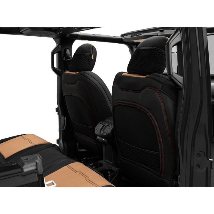Komplet pokrowców na fotele neoprene black/tan Smittybilt GEN2