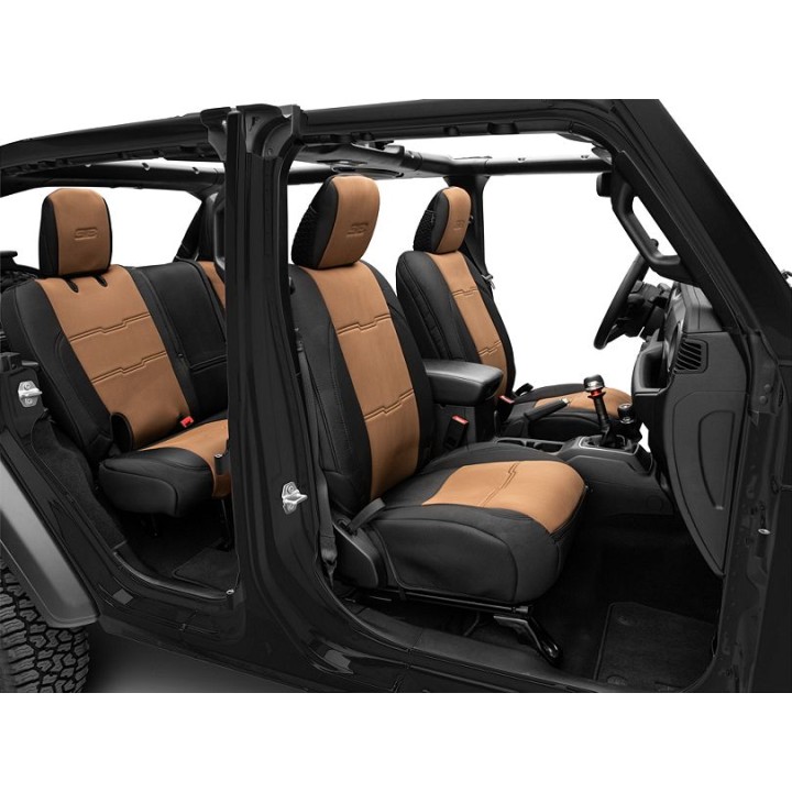Komplet pokrowców na fotele neoprene black/tan Smittybilt GEN2