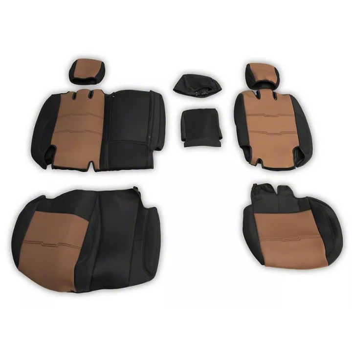 Komplet pokrowców na fotele neoprene black/tan Smittybilt GEN2