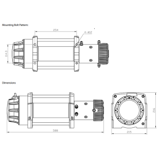 SYNTETYK 25M Wyciągarka XTR 17000 7718kg