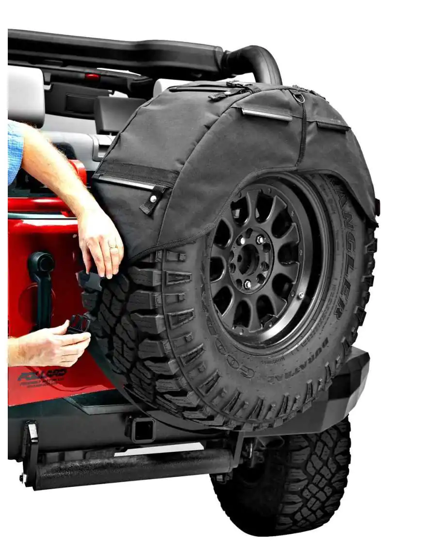 Bestop 54133-35 RoughRider Black Diamond Spare Tire Organizer for 30" - 33" Diameter Tire