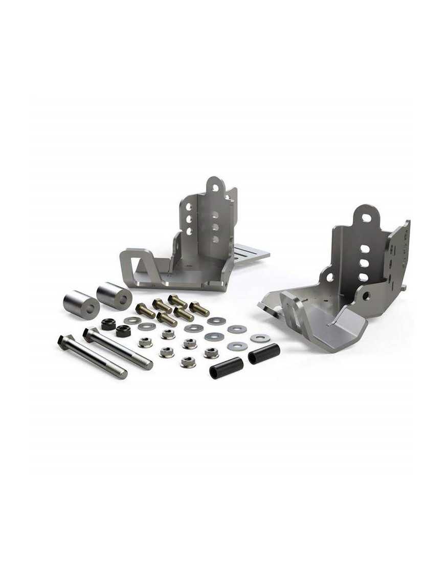 Rear shock skid plates Teraflex heavy-duty Wrangler JK