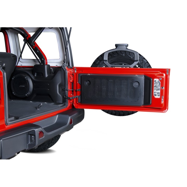 Stolik na tylne drzwi aluminiowy / klapę Wrangler JL od RIVAL