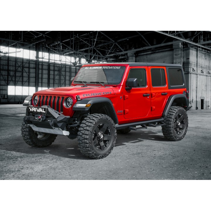 Aluminiowe progi ze stopniami do Wrangler JLU 4D od Rival