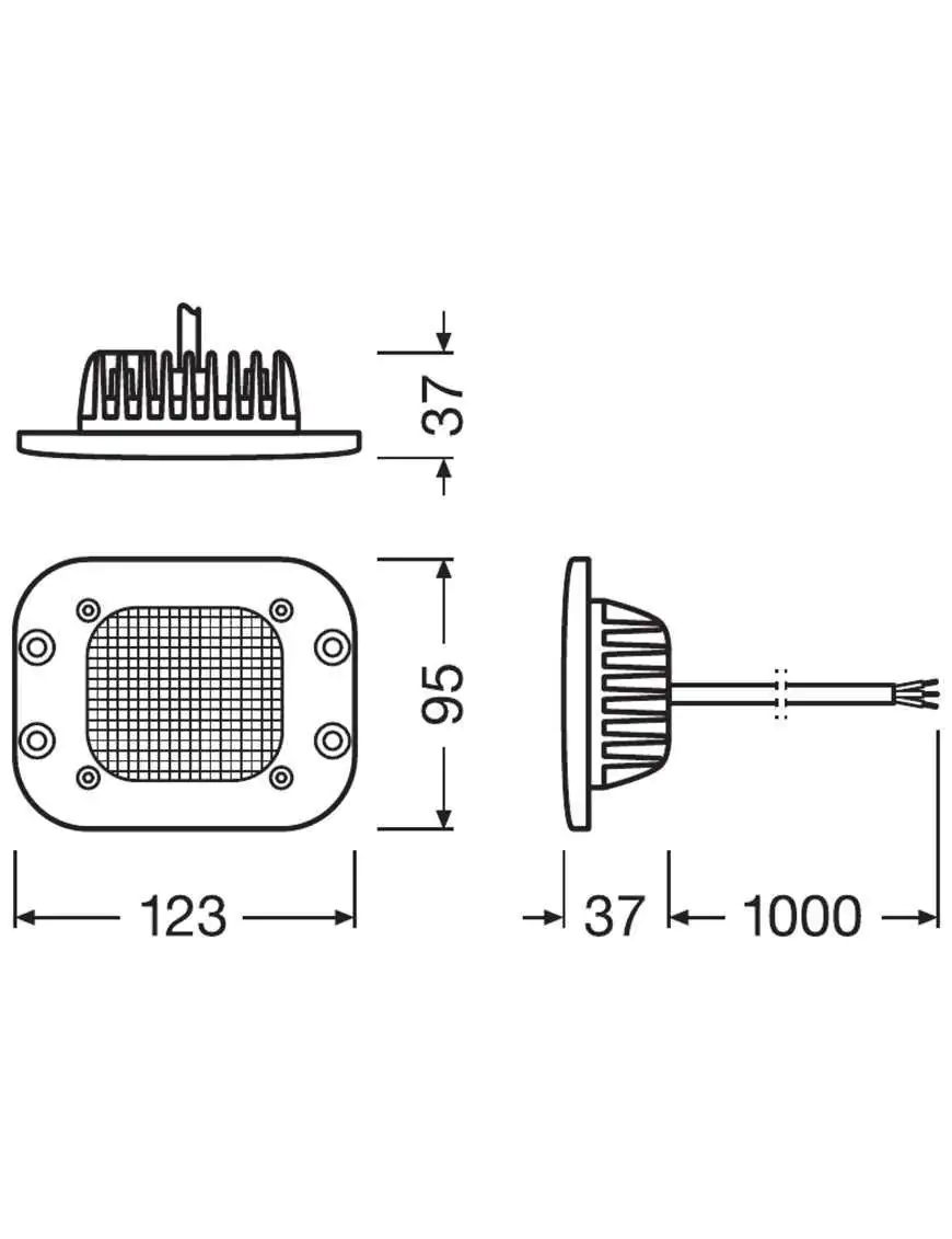 Lampa LED Rival do zabudowy