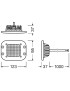 Lampa LED Rival do zabudowy OSRAM 123x95x37mm 