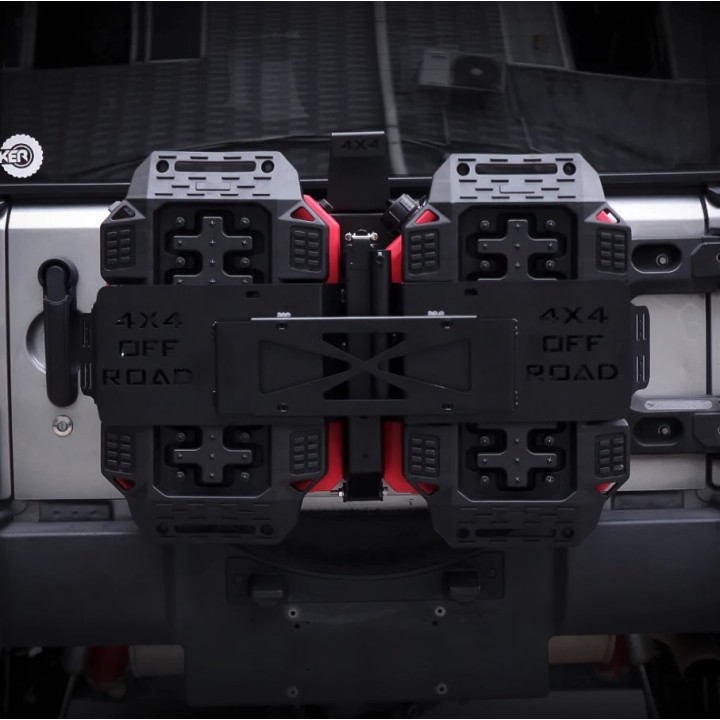 Uchwyt ekwipunku dodatkowego Jeep Wrangler JLza koło zapasowe MAIKER