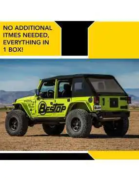 Bestop 54923-35 Black Diamond Trektop NX Glide Convertible Soft Top 4-Door