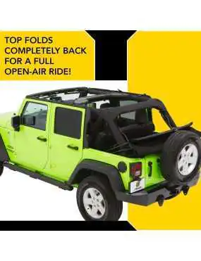 Bestop 54923-35 Black Diamond Trektop NX Glide Convertible Soft Top 4-Door