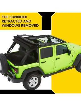 Bestop 54923-35 Black Diamond Trektop NX Glide Convertible Soft Top 4-Door