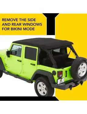 Bestop 54923-35 Black Diamond Trektop NX Glide Convertible Soft Top 4-Door