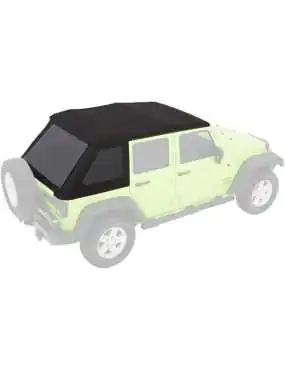 Bestop 54923-35 Black Diamond Trektop NX Glide Convertible Soft Top 4-Door