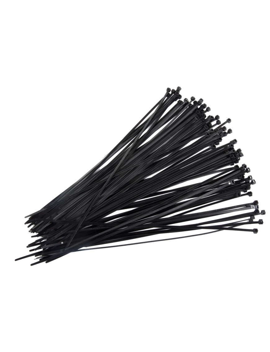 OPASKI ZACISKOWE NYLON (CZARNE), 4.8X400MM SZT.100,