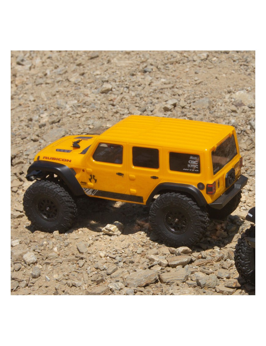 Axial SCX24 Jeep Wrangler JLU CRC 2019 V2 1:24 4WD RTR żółty