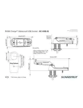 Ładowarka USB wodoodporna USB ROKK Charge+ 12V / 24V