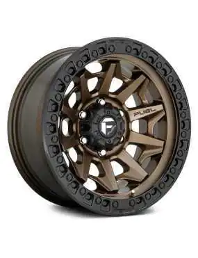 Felga aluminiowa D696 Covert Matte Bronze/Black Ring Fuel Wrangler JL JLU