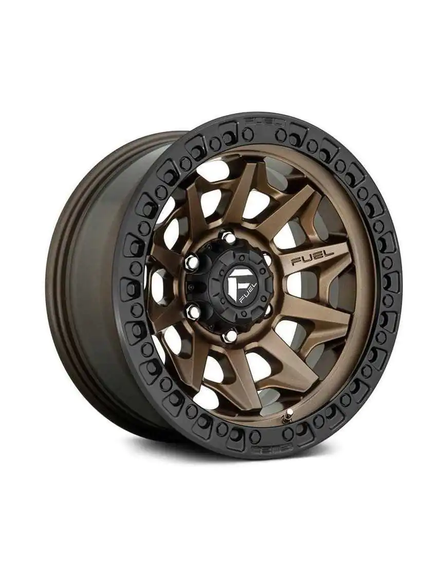 Felga aluminiowa D696 Covert Matte Bronze/Black Ring Fuel Wrangler JL JLU