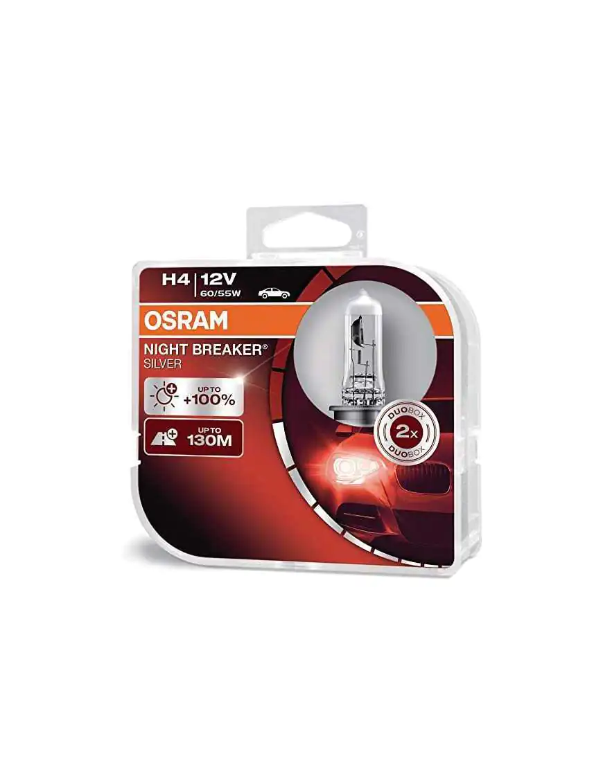 Żarówki H4 Osram Night Breaker Silver 100% - 2szt