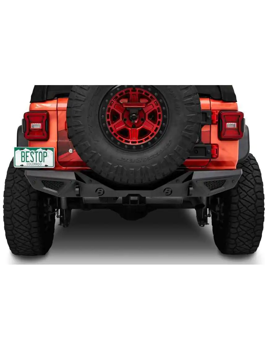 Zderzak Bestop 4496101 HighRock 4x4 Granite Series Rear Bumper for 18-22 Jeep Wrangler JL