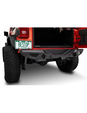 Bestop 4496101 HighRock 4x4 Granite Series Rear Bumper for 18-22 Jeep Wrangler JL