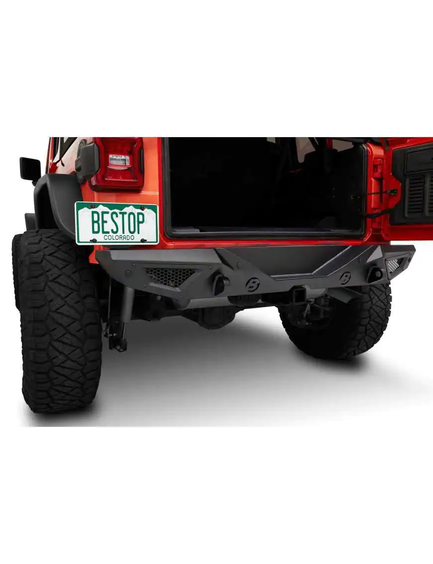 Zderzak Bestop 4496101 HighRock 4x4 Granite Series Rear Bumper for 18-22 Jeep Wrangler JL