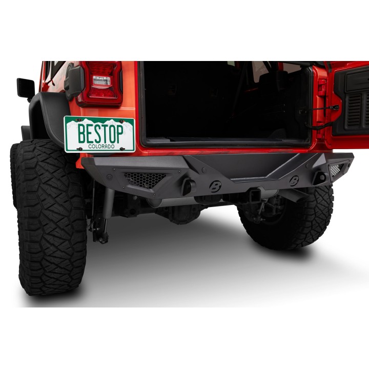 Zderzak Bestop 4496101 HighRock 4x4 Granite Series Rear Bumper for 18-22 Jeep Wrangler JL