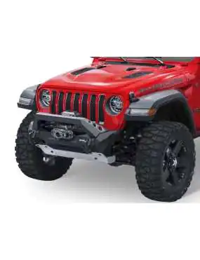 2D.2702.1-NL Front Aluminum Stubby Bumper Jeep Wrangler JL JK Gladiator (except Mojave)