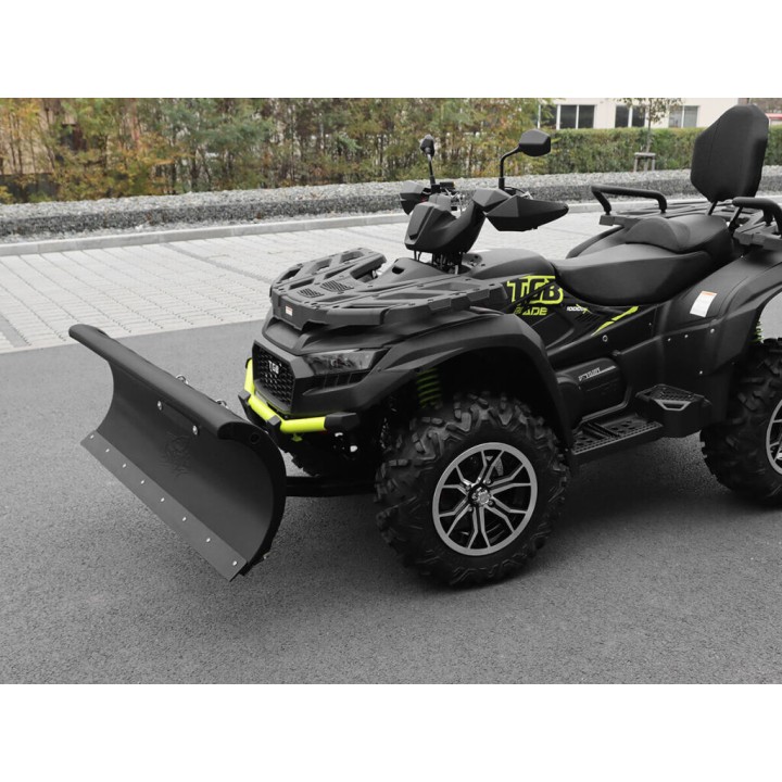 Lekki Polipropylenowy pług SHARK do Quada 132cm pomarańczowy
