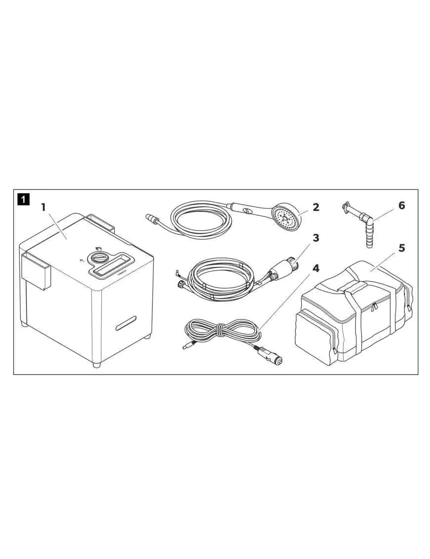 Kampa Geyser Gas powered hot water system