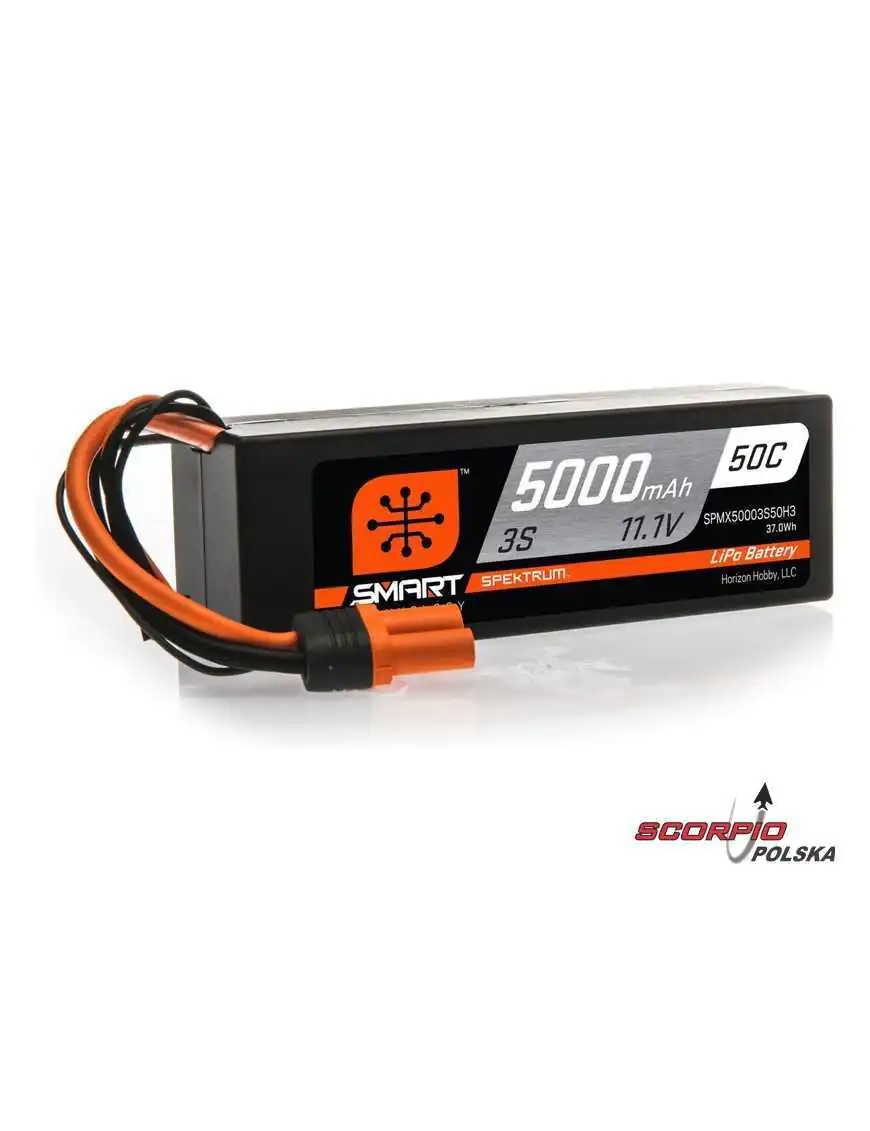 Spektrum Smart LiPol Car 5000mAh 3S 11.1V 50C HC IC3