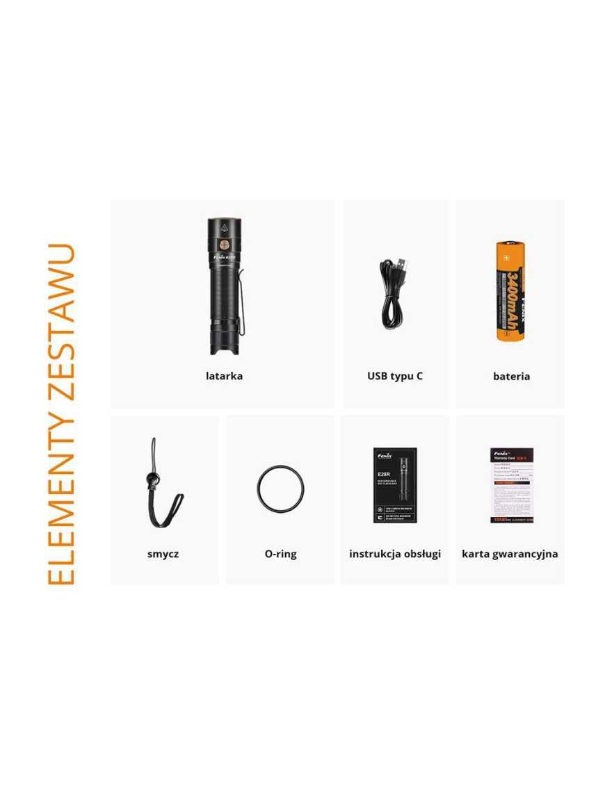 Fenix Rechargeable LED Flashlight E28R 1500 lm