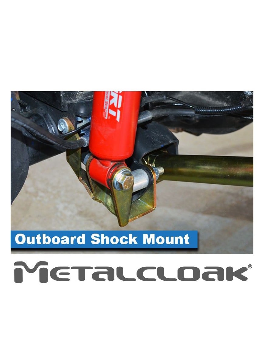 Outboard Shock Mount Spacer, Relocation Kit, JL/JT Lower Fron