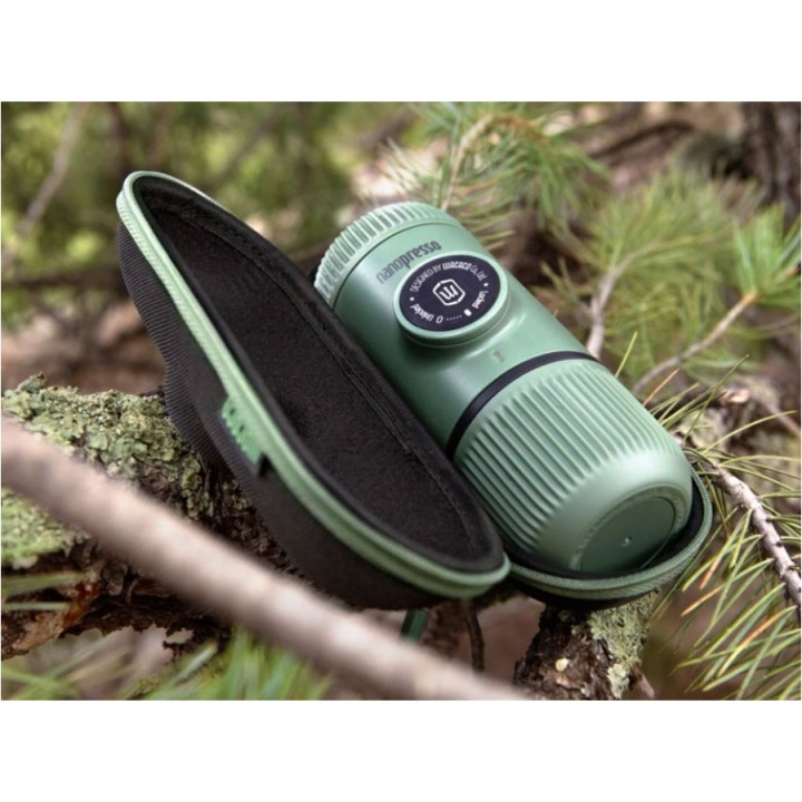 Podróżny ekspres Wacaco Nanopresso Moss Green z etui
