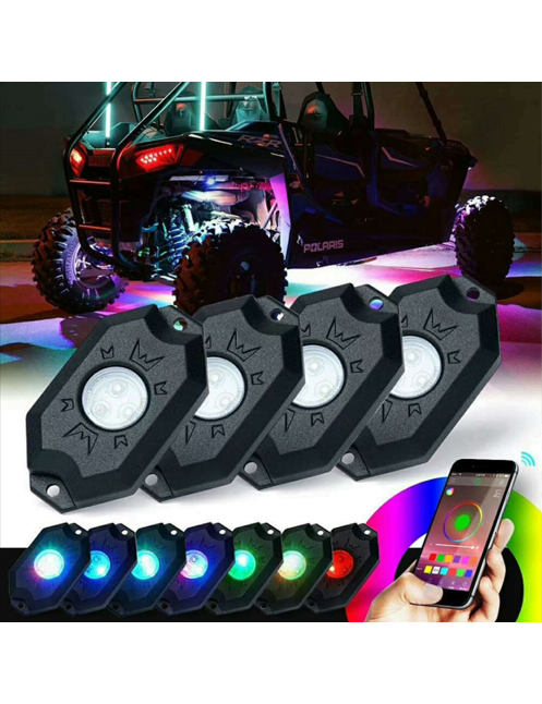 RGB & Bluetooth LED Rock Light Kit
