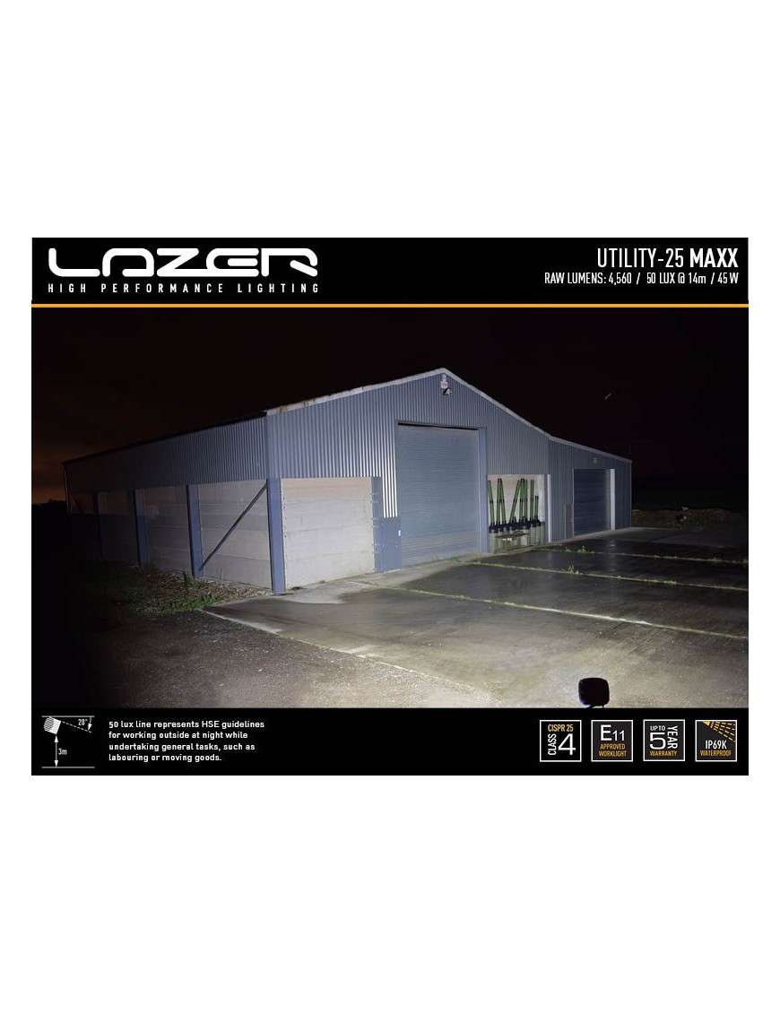 LAZER Utility 25 MAXX - lampa robocza LED