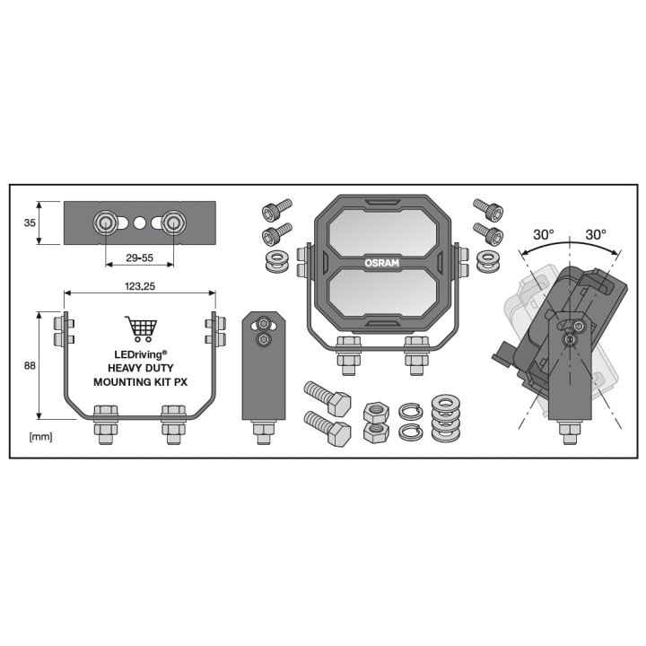 Cube PX Wide Beam 1500lm 54x117x113mm