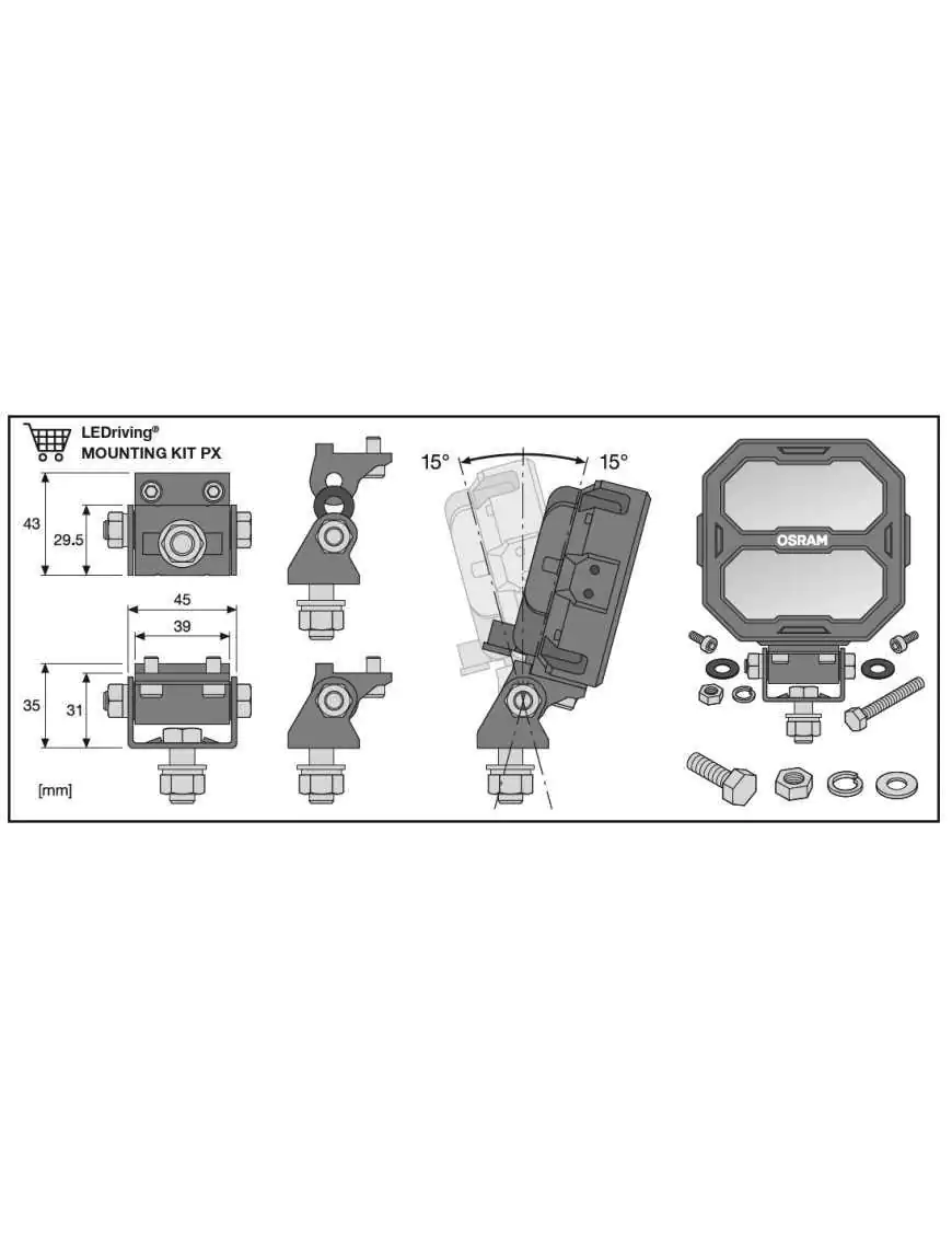 Cube PX Wide Beam 3500lm 117x113x64mm