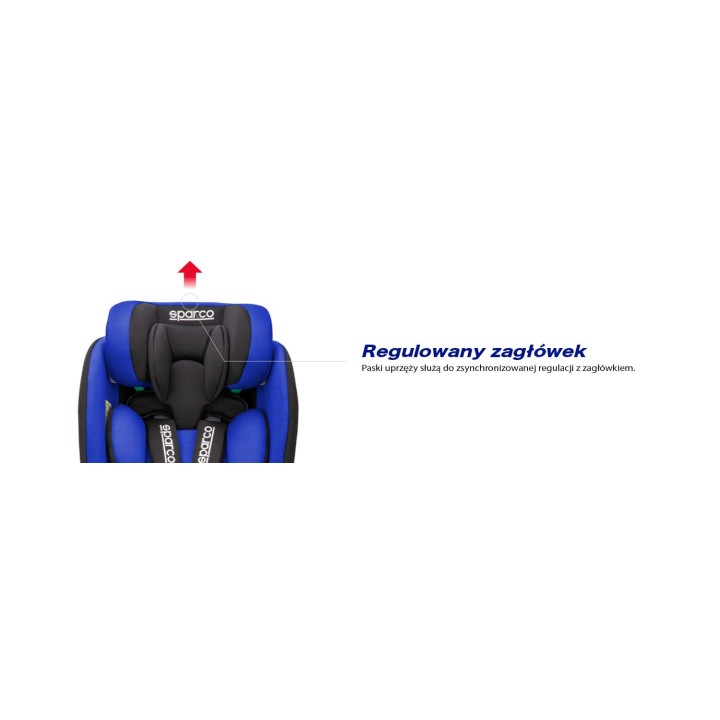 FOTELIK SPARCO SK6000 SZARY 9-25kg 0-12lat