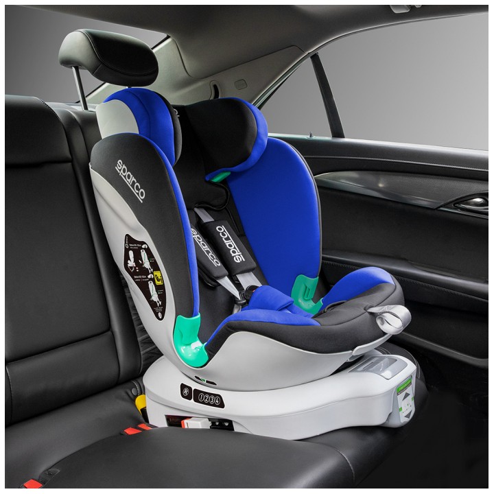 FOTELIK SPARCO SK6000 SZARY 9-25kg 0-12lat