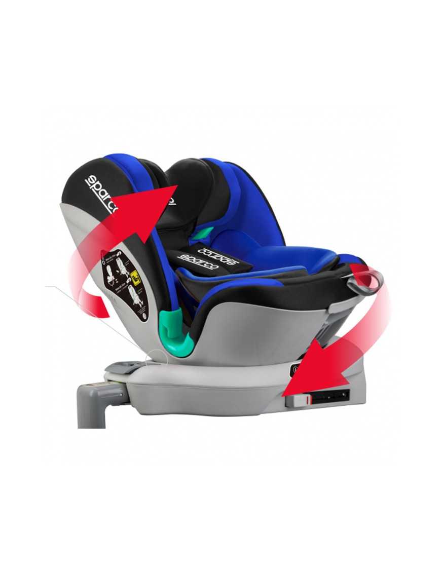 FOTELIK SPARCO SK6000 SZARY 9-25kg 0-12lat