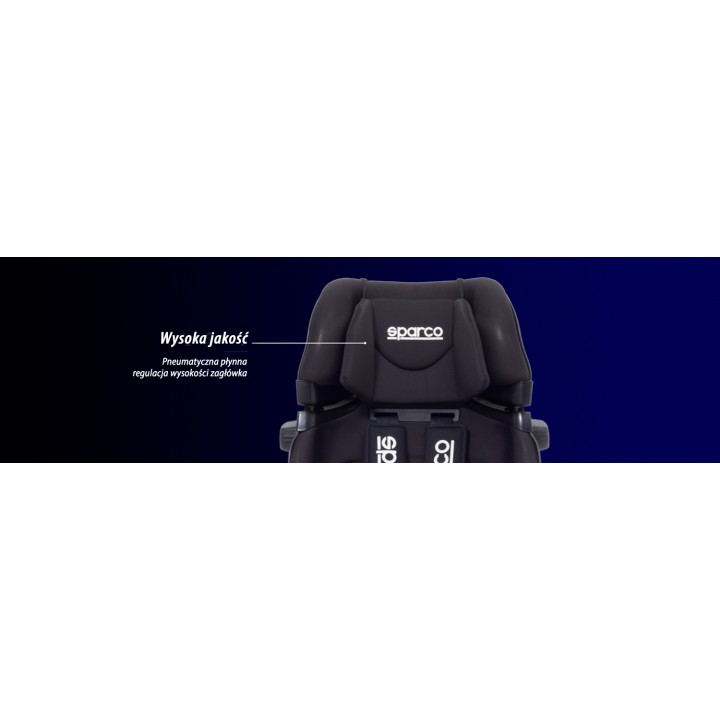 FOTELIK SPARCO SK800I CZARNY 9-36KG 9m-12lat