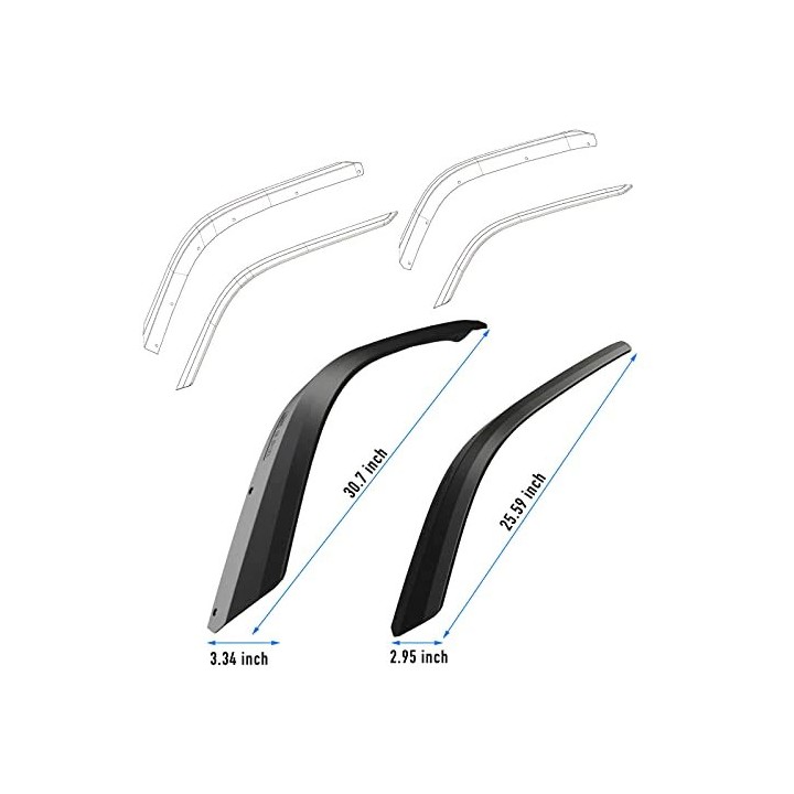Poszerzenia 22mm Jeep Wrangler JL & JLU Unlimited 4XE 2/4 Doors