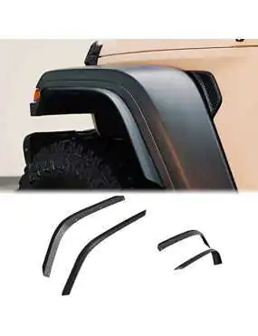 MAIKER FRONT & REAR FENDER FLARES COMPATIBLE WITH 2018-2021 JL & JLU UNLIMITED 4XE 2/4 DOORS, OFF-ROAD WHEEL FLARES LINER 4 PCS(