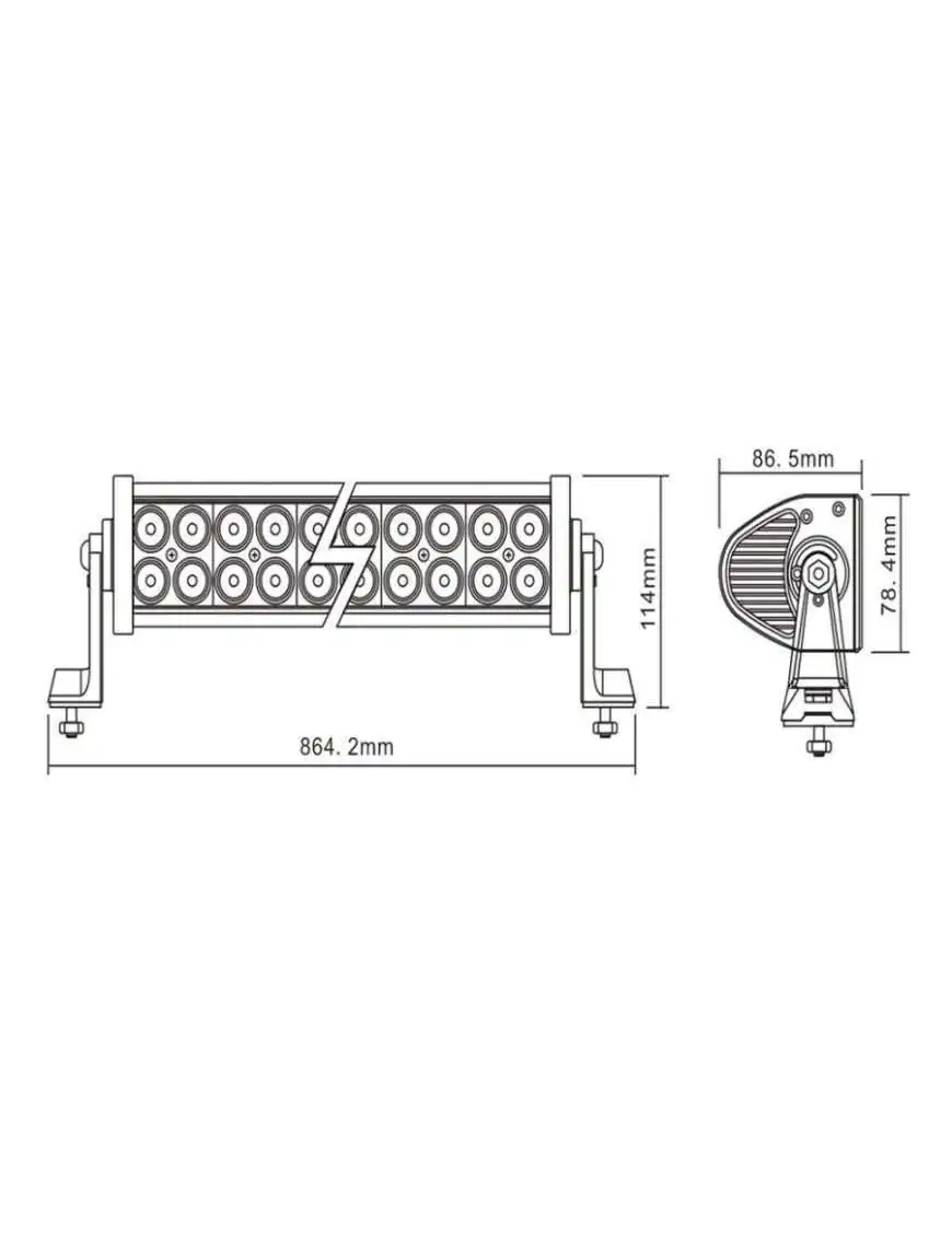 Panel LED 60 LED 864mm 180W 3472LM