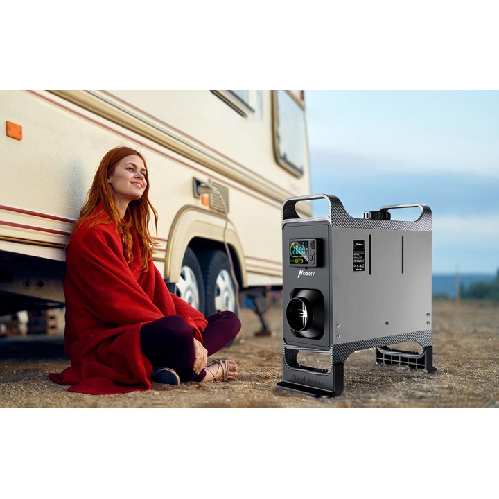 Ogrzewanie postojowe nagrzewnica HCALORY HC-A02, 8 kW, Diesel, Bluetooth (szare)